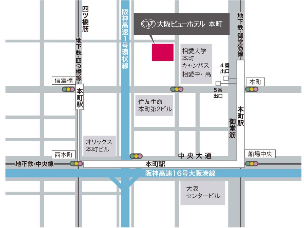 Osaka View Hotel Honmachi Eksteriør billede